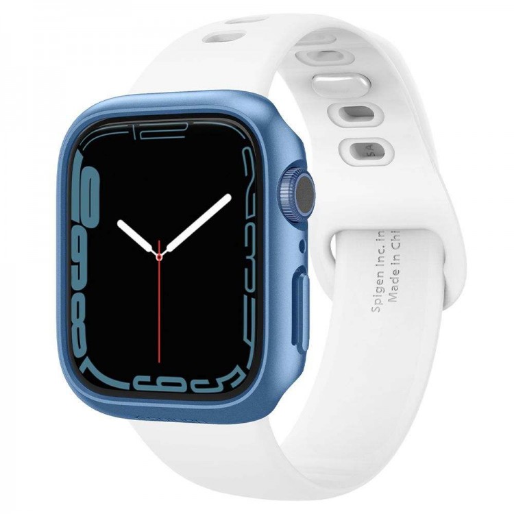 Spigen SGP Thin Fit θήκη για Apple Watch 7 41MM - METALLIC ΜΠΛΕ - ACS04186