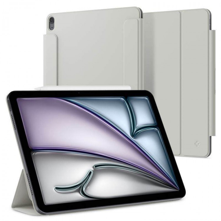 Θήκη SPIGEN SGP Air Skin Onetap FOLIO PU leather για Apple iPad Air 13" 8ης Γενιάς M4 / 7ης Γενιάς M3 / 6ης Γενιάς M2 (2026/25/24) - ΓΚΡΙ - ACS08492