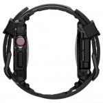 Θήκη Spigen SGP Rugged Armor PRO με λουράκι για Apple Watch series 10 - 42mm - ΜΑΤ ΜΑΥΡΟ - ACS08591