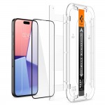 Spigen SGP Γυαλί προστασίας GLAS.tR EZ Fit SLIM CASE FRIENDLY για APPLE iPhone 15 PRO MAX 6.7 2023, 1-TEM - ΜΑΥΡΟ - AGL06879