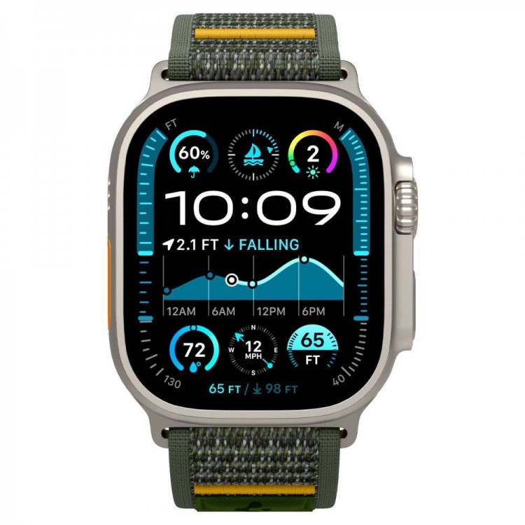 Spigen SGP ATHLEX AIR Band / λουράκι για Apple Watch series Ultra 2/1 49mm, Series 10 46mm και Series 9/8/7/6/5/4/SE 45mm, 44mm - ACTIVE ΠΡΑΣΙΝΟ - AMP09035