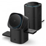 SPIGEN SGP ESSENTIAL EF223MS 3-σε-11 QI2 MagSafe ROTARY Mαγνητική Βάση Ασύρματης Φόρτισης για Αpple iPhone, Apple Watch Series, Airpods 15W - ΜΑΥΡΟ - ACH09542