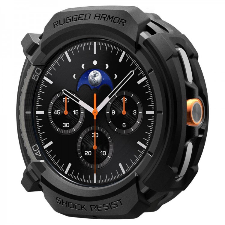 Θήκη Spigen SGP Rugged Armor για SAMSUNG GALAXY WATCH 8 CLASSIC 46mm 2025 - ΜΑΥΡΟ - ACS10012
