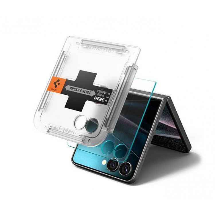Spigen SGP Γυαλί Προστασίας Glass.tR EZ Fit Cover για SAMSUNG GALAXY Z FLIP 7 2025 - AGL09585 - 2 TEM - ΔΙΑΦΑΝΟ
