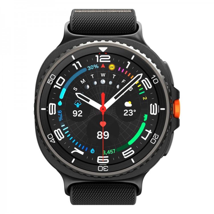 Spigen SGP BAND FIT LITE Υφασμάτινο Λουράκι για SAMSUNG GALAXY WATCH 8 / CLASSIC (40 / 44 / 46 MM) - ΜΑΥΡΟ - AMP10117