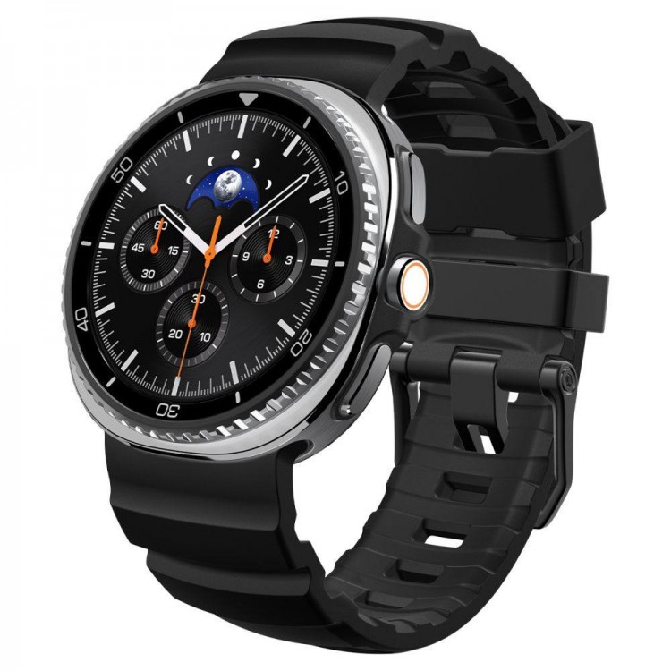 Spigen SGP WBS2 Λουράκι ΣΙΛΙΚΟΝΗΣ για SAMSUNG GALAXY WATCH 8 / CLASSIC (40 / 44 / 46 MM) - ΜΑΥΡΟ - AMP10151
