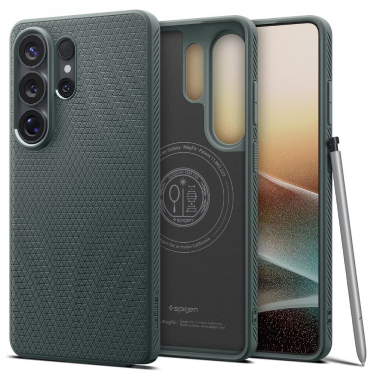 Θήκη Spigen SGP LIQUID AIR MAG MAGSAFE για Samsung Galaxy S26 ULTRA 5G 2026 - ΠΡΑΣΙΝΟ - ACS10676