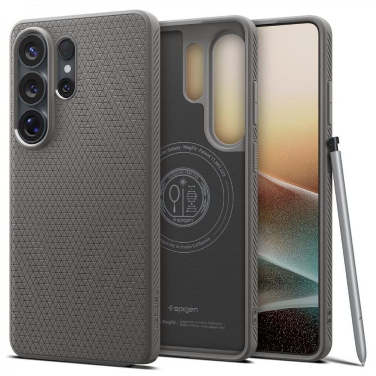 Θήκη Spigen SGP LIQUID AIR MAG MAGSAFE για Samsung Galaxy S26 ULTRA 5G 2026 - Marble ΓΚΡΙ - ACS10675