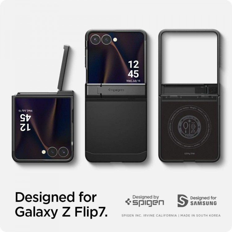 Θήκη Spigen SGP TOUGH ARMOR PRO MAG MAGSAFE για SAMSUNG GALAXY Z FLIP 7 2025 - ΜΑΥΡΟ - ACS09561