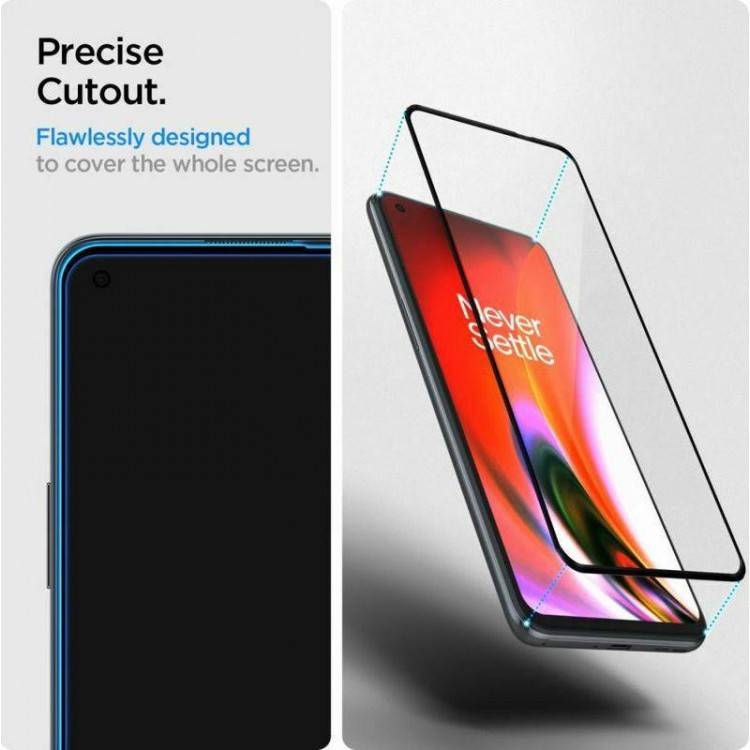 Spigen SGP Γυαλί προστασίας GLAS.tR SLIM FC για ONEPLUS NORD 2 5G/ NORD CE 5G - ΜΑΥΡΟ - AGL03813