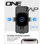 Spigen SGP OneTap AirVent Universal Βάση αυτοκινήτου με λειτουργία φόρτισης Qi 15W για Smartphones AirVent UTS12W - ACP01279 - ΜΑΥΡΟ