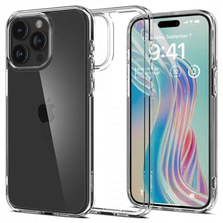 Θήκη Spigen Sgp Crystal Hybrid για Apple iPhone 15 Pro Max 6.7 2023 - ΔΙΑΦΑΝΟ - ACS06446