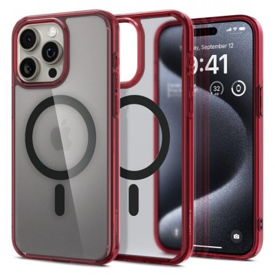 Θήκη Spigen SGP Ultra Hybrid MAGSAFE για Apple iPhone 15 PRO MAX 6.7 2023 - Deep ΚΟΚΚΙΝΟ - ACS07056
