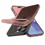 Θήκη Spigen SGP Liquid Crystal GLITTER για Apple iPhone 15 PRO MAX 2023 - ΔΙΑΦΑΝΗ ΡΟΖ GLITTER - ACS06560