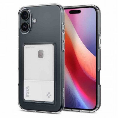 Case Spigen SGP CRYSTAL SLOT for APPLE IPHONE 16 6.1 2024 - Crystal Clear - ACS08213
