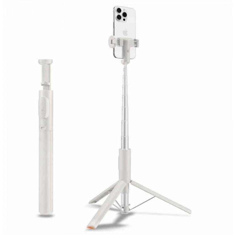 Spigen SGP Velo MAGSAFE AUTO-OPEN ΑΣΥΡΜΑΤΟ Selfie Stick Bluetooth Remote ΤΡΙΠΟΔΑΣ 360 - S541W - DUNE ΜΠΕΖ - AMP09337