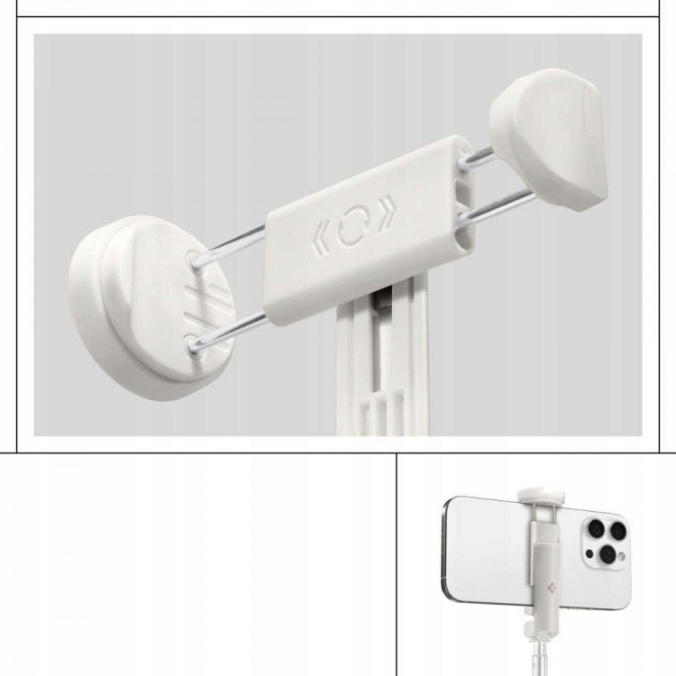 Spigen SGP Velo MAGSAFE AUTO-OPEN ΑΣΥΡΜΑΤΟ Selfie Stick Bluetooth Remote ΤΡΙΠΟΔΑΣ 360 - S541W - DUNE ΜΠΕΖ - AMP09337