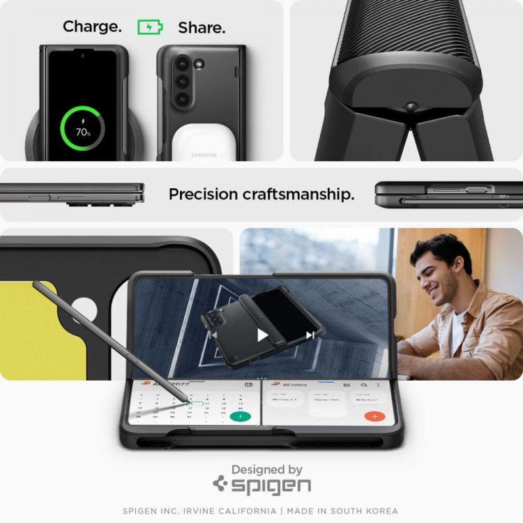 Θήκη Spigen SGP LIQUID AIR για Samsung Galaxy WATCH 6 CLASSIC - 47MM - ACS06394 - ΜΑΥΡΟ