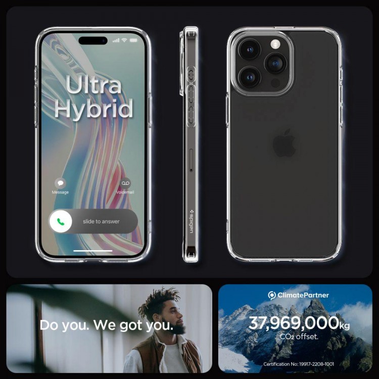 Θήκη Spigen SGP Ultra Hybrid για Apple iPhone 15 PRO MAX 6.7 2023 - FROST ΔΙΑΦΑΝΟ - ACS06567