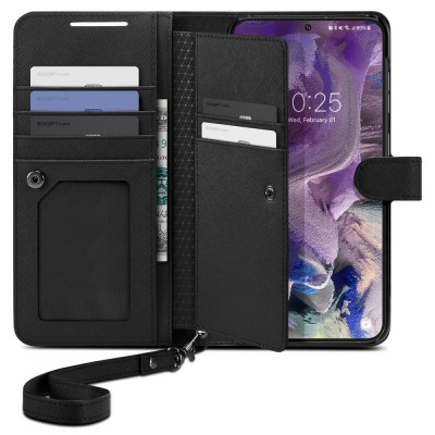 Θήκη Spigen SGP Wallet S PLUS για Samsung Galaxy S23+ PLUS 5G - ΜΑΥΡΟ - ACS05677