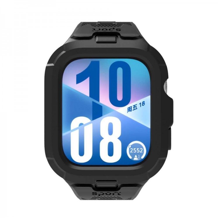 Θήκη TECH PROTECT ARMOUR με λουράκι για HUAWEI WATCH FIT 3 / 4 / 4 PRO - ΜΑΥΡΟ