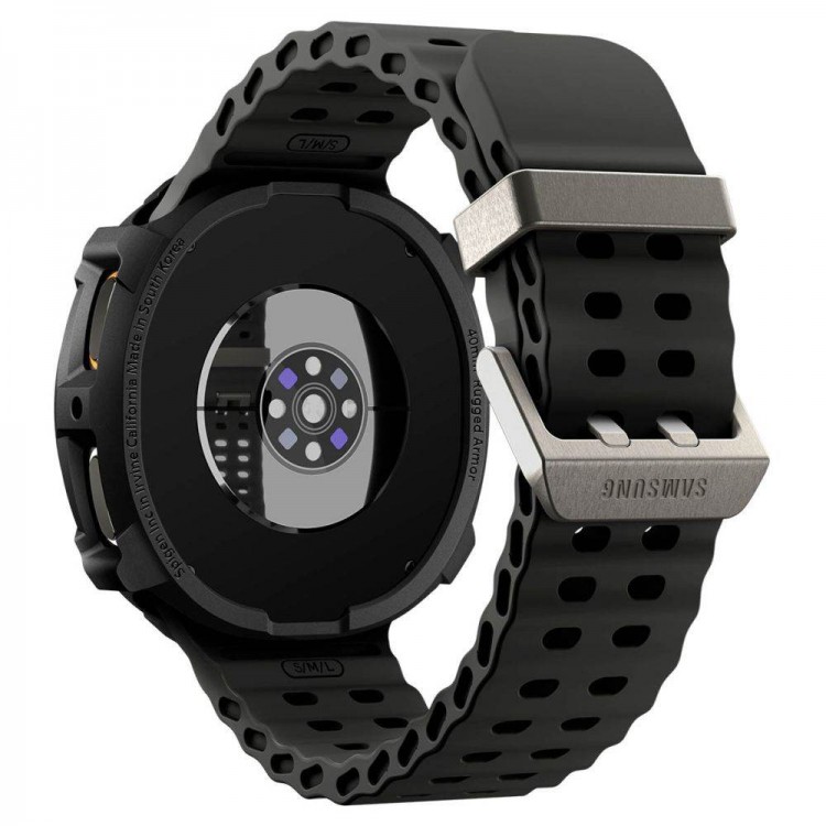 Θήκη Spigen SGP Rugged Armor για SAMSUNG GALAXY WATCH 8 44mm 2025 - ΜΑΥΡΟ - ACS10006