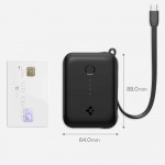 SPIGEN SGP ESSENTAIL EA3010BT POWER BANK 10.000MAH 30W με ενσωματωμένο καλώδιο USB-C - ΜΑΥΡΟ - ABA09023