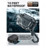 Θήκη SUPCASE UNICORN BEETLE PRO MAGSAFE με Κλείδωμα και μπρελοκ Carabiner, IP68 Αδιάβροχη για Apple AirPods PRO 3 2025 - ΜΑΥΡΟ