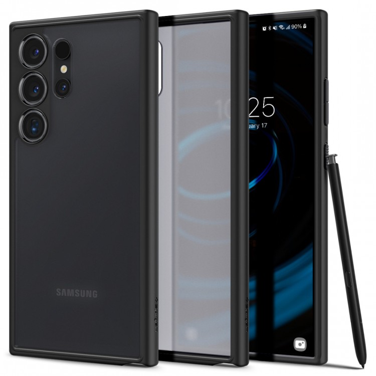 Θήκη Spigen SGP Ultra Hybrid για Samsung Galaxy S24 ULTRA 5G 2024 - FROST ΜΑΥΡΟ - ACS07296