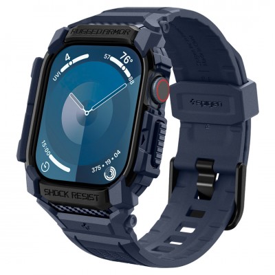 Θήκη Spigen SGP Rugged Armor PRO με λουράκι για Apple Watch series 10 - 46mm - Navy ΜΠΛΕ - ACS08606