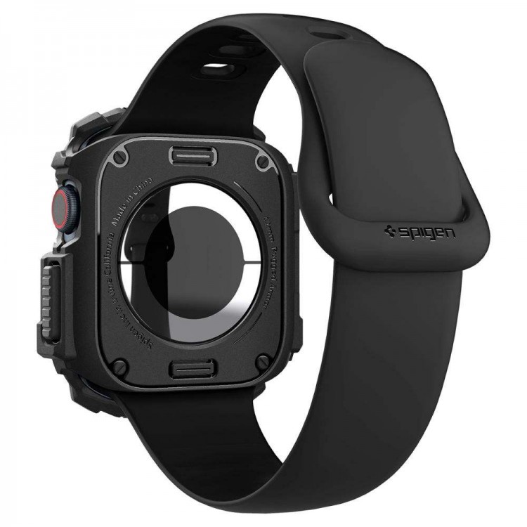 Θήκη Spigen SGP Rugged Armor για Apple Watch SERIES 10 42mm - ΜΑΤ ΜΑΥΡΟ - ACS08585