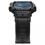 Θήκη Spigen SGP Rugged Armor PRO με λουράκι για Apple Watch series 10 - 42mm - ΜΑΤ ΜΑΥΡΟ - ACS08591