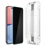 Spigen SGP Γυαλί προστασίας PRIVACY GLAS.tR EZ Fit SLIM CASE FRIENDLY για APPLE iPhone 15 6.1 2023 / 16 6.1 2024 - ΔΙΑΦΑΝΟ - AGL07121 