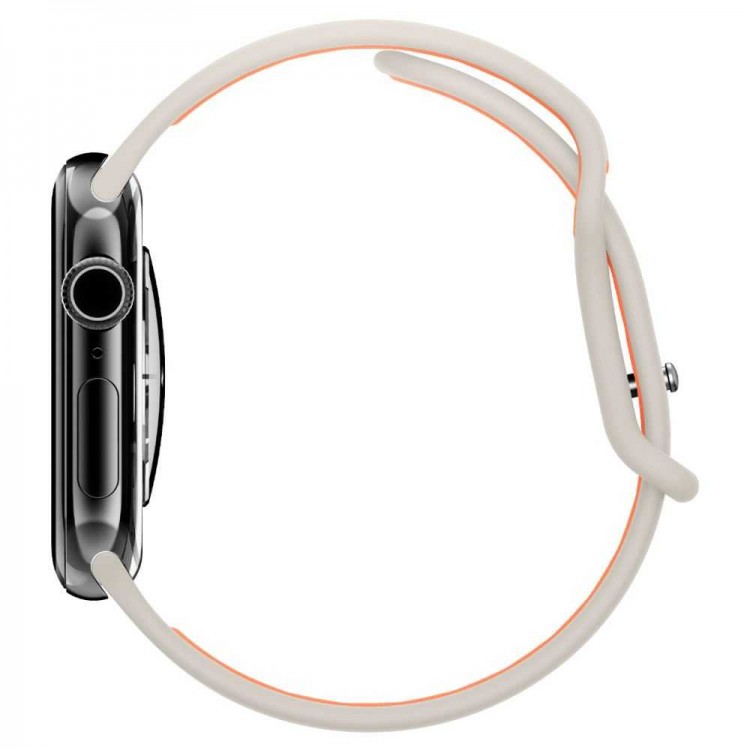 Spigen SGP NANO POP BAND Λουράκι για Apple Watch series 6 / 7 / 8 / 9 / 10 / SE / ULTRA 1 / 2 (44 / 45 / 46 / 49 MM) - ΜΠΕΖ ΠΟΡΤΟΚΑΛΙ - AMP09323