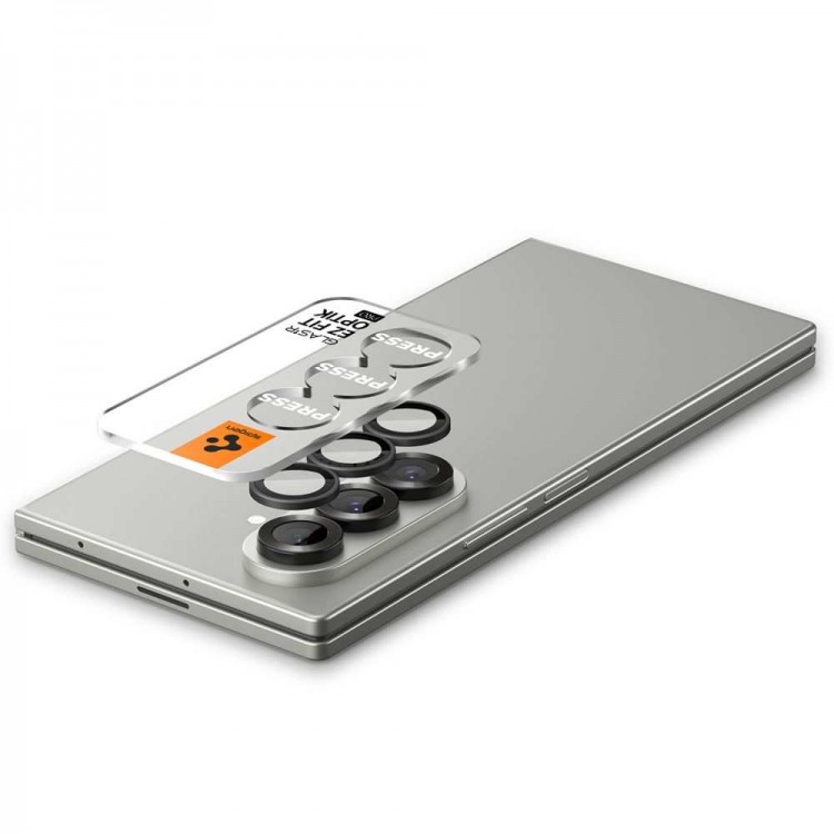 Spigen SGP OPTIK.tR SLIM EZ Fit Optik Pro 2 Γυαλί προστασίας 9H Camera Lens για CAMERA SAMSUNG GALAXY Z FOLD 7 2025 - ΜΑΥΡΟ - 2 ΤΕΜ - AGL09581