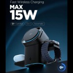 SPIGEN SGP ESSENTIAL EF223MS 3-σε-11 QI2 MagSafe ROTARY Mαγνητική Βάση Ασύρματης Φόρτισης για Αpple iPhone, Apple Watch Series, Airpods 15W - ΜΑΥΡΟ - ACH09542