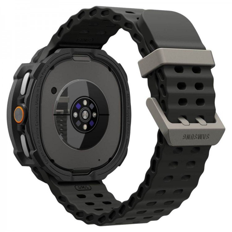 Θήκη Spigen SGP Rugged Armor για SAMSUNG GALAXY WATCH 8 CLASSIC 46mm 2025 - ΜΑΥΡΟ - ACS10012