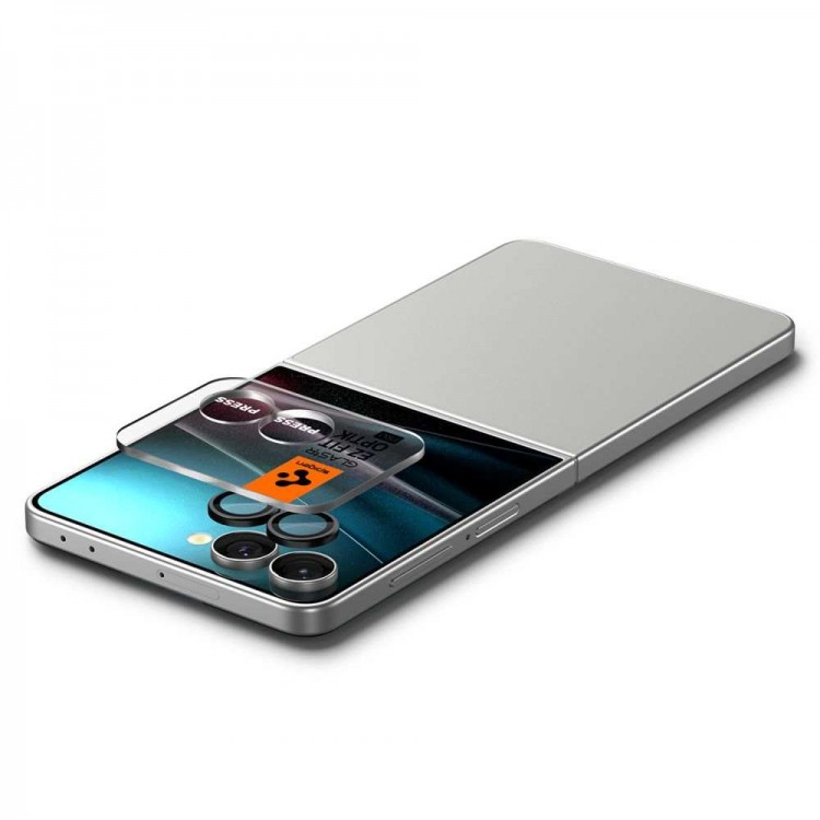 Spigen SGP GLAS.tR EZ FIT OPTIK PRO HD Γυαλί προστασίας 9H Camera Lens για SAMSUNG GALAXY Z Flip 7 2025 - ΜΑΥΡΟ - 2 ΤΕΜ - AGL09587