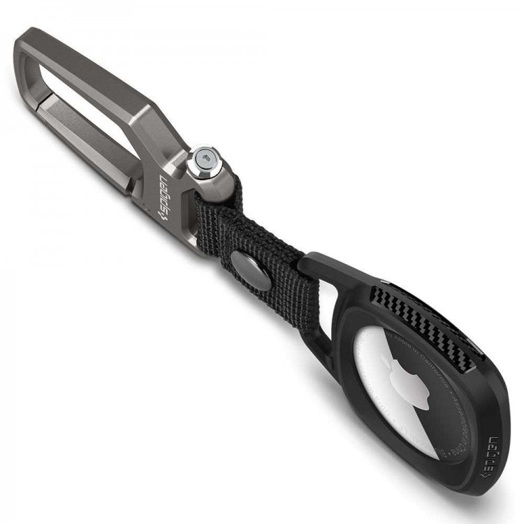 SPIGEN SGP RUGGED ARMOR Carabiner μπρελόκ για APPLE AIRTAG 1 / 2 - Μαύρο - AMP01565