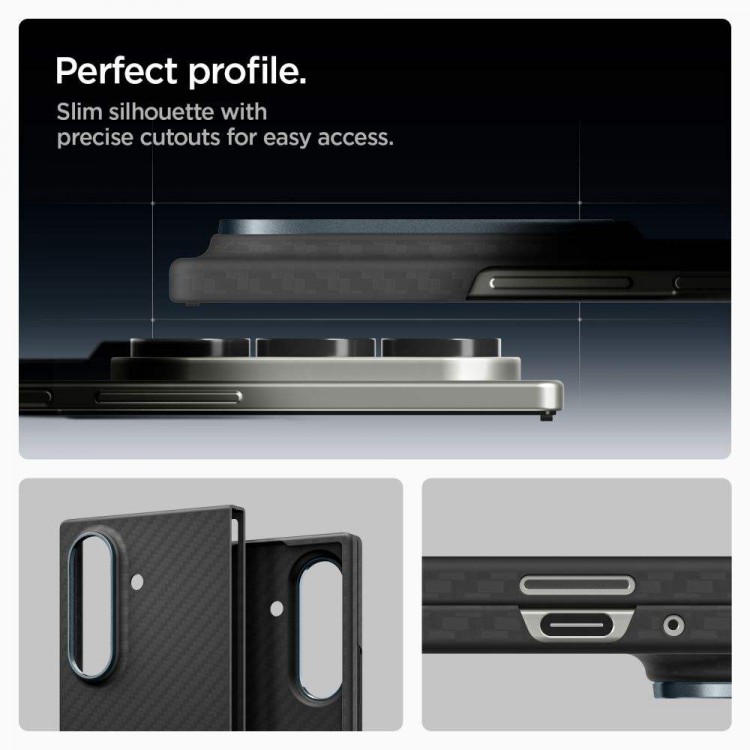 Θήκη SPIGEN SGP AIRSKIN ARAMID fiber για Samsung Galaxy Z FOLD 7 5G 2025 - ΜΑΥΡΟ ARAMID - ACS09555