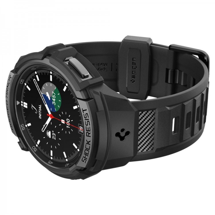 Θήκη Spigen SGP Rugged Armor PRO BAND με λουράκι για Samsung GALAXY WATCH 6 CLASSIC- 43MM - ΜΑΥΡΟ - ACS06492
