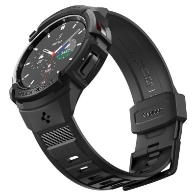 Θήκη Spigen SGP Rugged Armor PRO BAND με λουράκι για Samsung GALAXY WATCH 6 CLASSIC- 43MM - ΜΑΥΡΟ - ACS06492