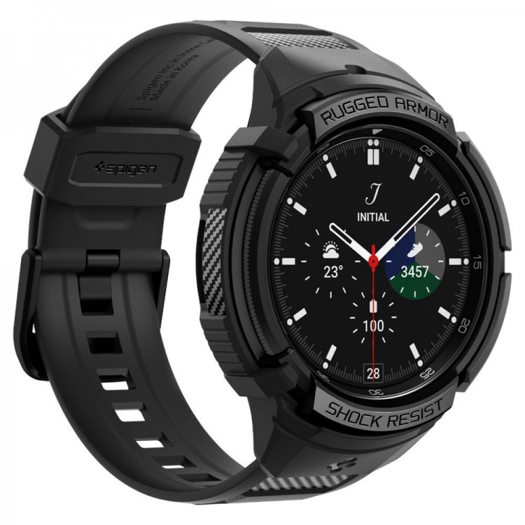 Θήκη Spigen SGP Rugged Armor PRO BAND με λουράκι για Samsung GALAXY WATCH 6 CLASSIC- 43MM - ΜΑΥΡΟ - ACS06492