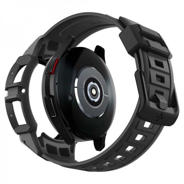 Θήκη Spigen SGP Rugged Armor PRO BAND με λουράκι για Samsung GALAXY WATCH 6 CLASSIC- 43MM - ΜΑΥΡΟ - ACS06492