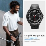 Θήκη Spigen SGP Rugged Armor PRO BAND με λουράκι για Samsung GALAXY WATCH 6 CLASSIC- 43MM - ΜΑΥΡΟ - ACS06492