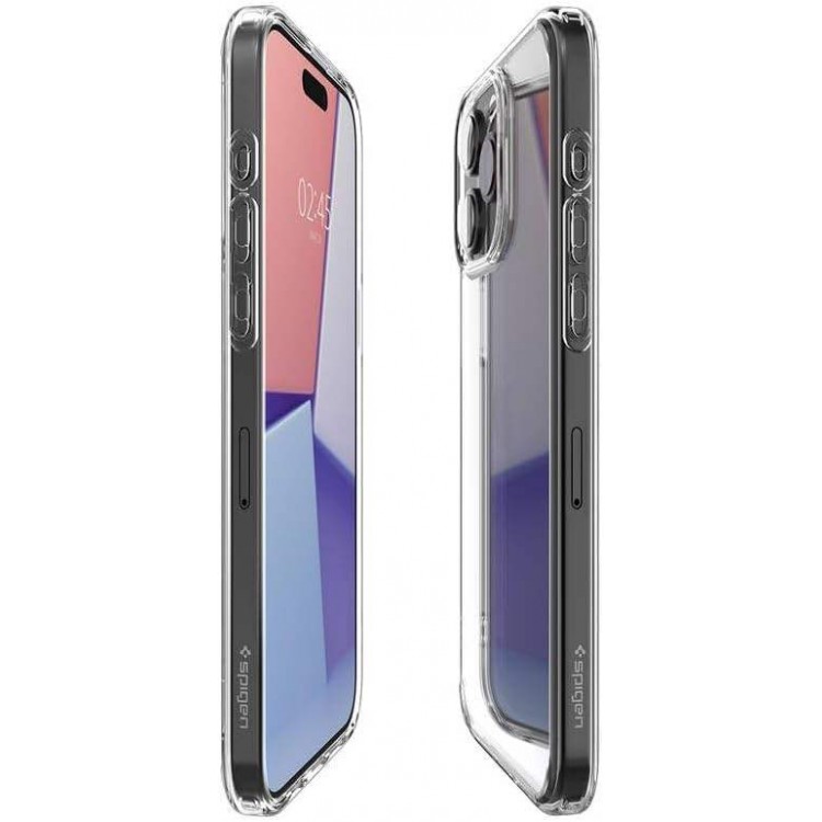 Θήκη Spigen SGP Crystal Flex για Apple iPhone 15 Pro Max 6.7 - ΣΚΟΥΡΟ ΔΙΑΦΑΝΟ - ACS06444