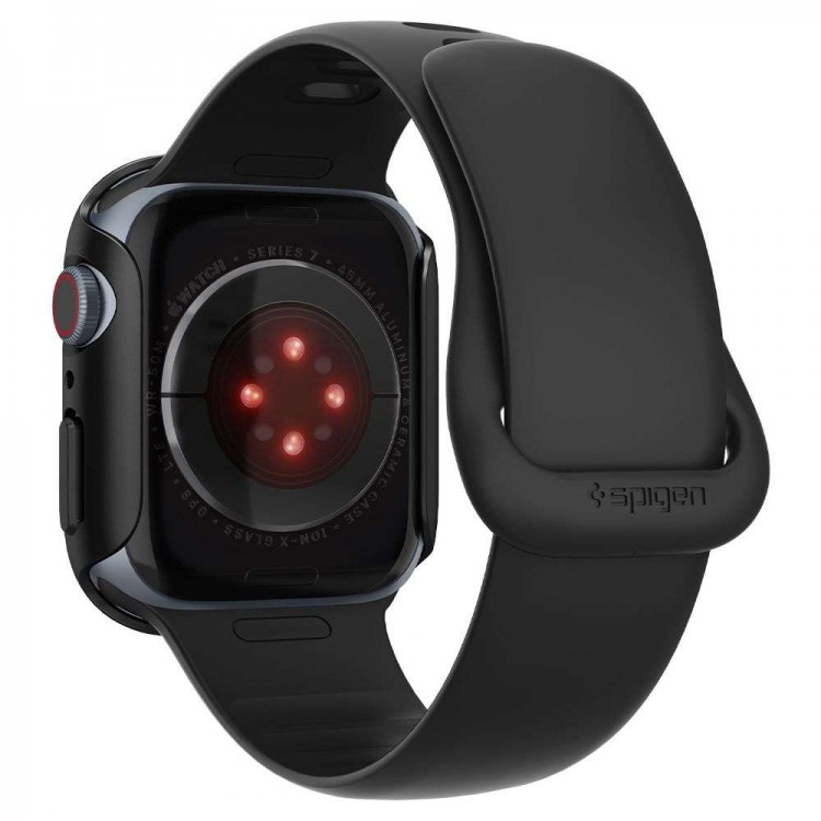 Spigen SGP Thin Fit θήκη για Apple Watch 7 45MM - ΜΑΥΡΟ - ACS04174