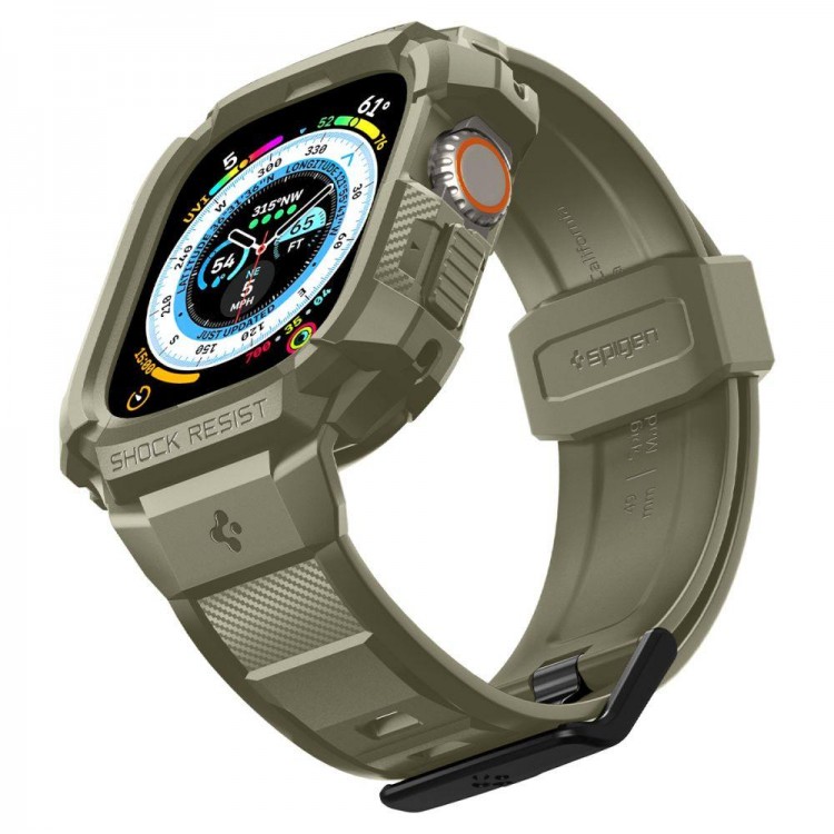 Spigen SGP Rugged Armor PRO θήκη για Apple Watch ULTRA (49 MM) - VINTAGE ΧΑΚΙ - ACS05915