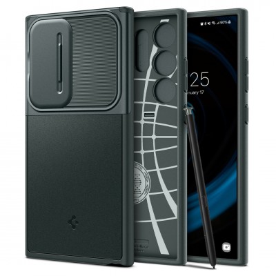 Θήκη SPIGEN SGP OPTIK ARMOR για Samsung GALAXY S24 ULTRA 5G 2024 - ABYSS ΠΡΑΣΙΝΟ - ACS07314