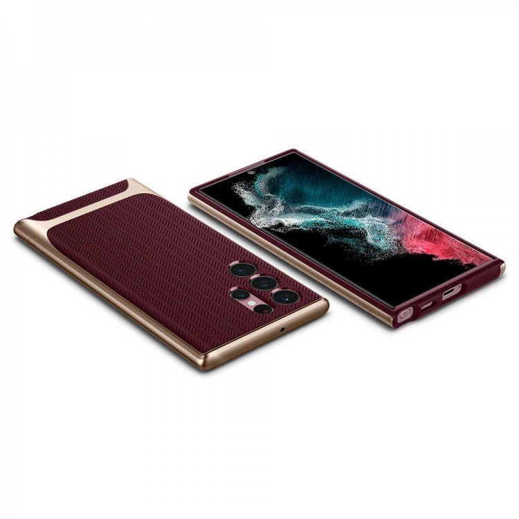 Θήκη SPIGEN SGP Neo Hybrid για Samsung Galaxy S22 ULTRA - BURGUNDY ΚΟΚΚΙΝΟ - ACS04382